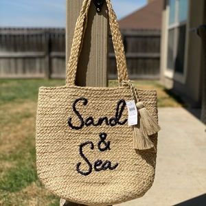 🌴 J. Jill Sand and Sea Jute tote bag 🌴